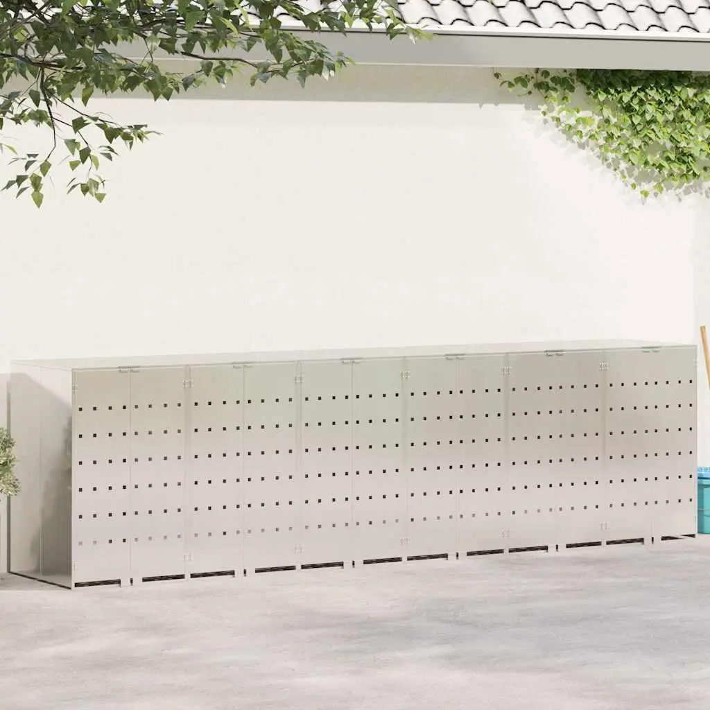 Dulap pentru pubele VidaXL 3394792 (Silver)