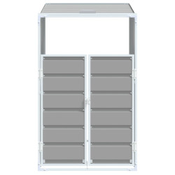 Dulap pentru pubele VidaXL 4006172 (Grey) Thumb