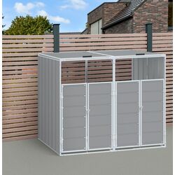 Dulap pentru containere de gunoi VidaXL 4006176 (Grey)