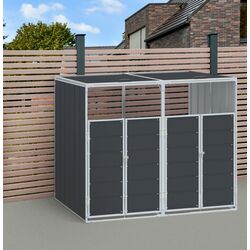 Dulap pentru containere de gunoi VidaXL 4006177 (Anthracite)