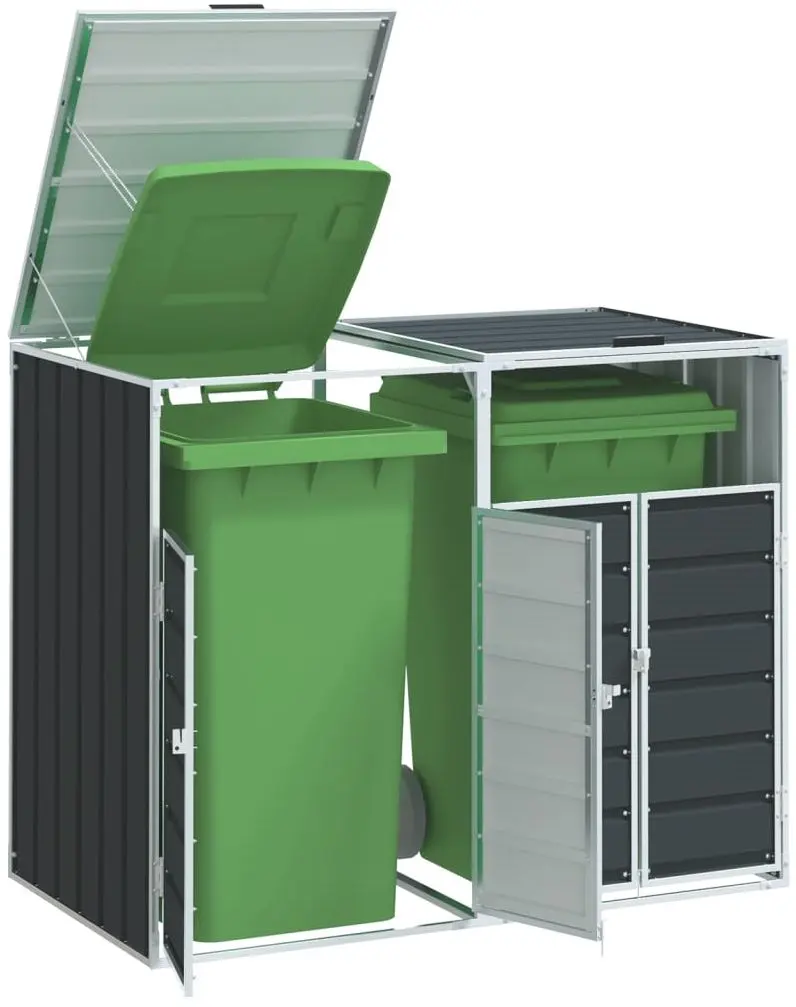 Dulap pentru containere de gunoi VidaXL 4006177 (Anthracite)