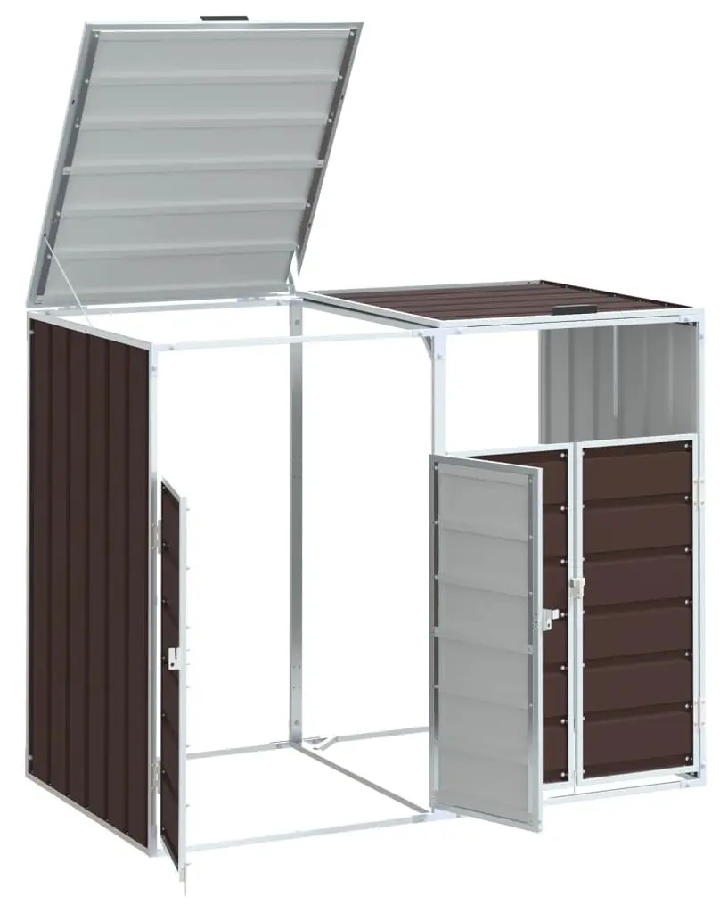 Dulap pentru pubele VidaXL 4006178 (Brown) - 3