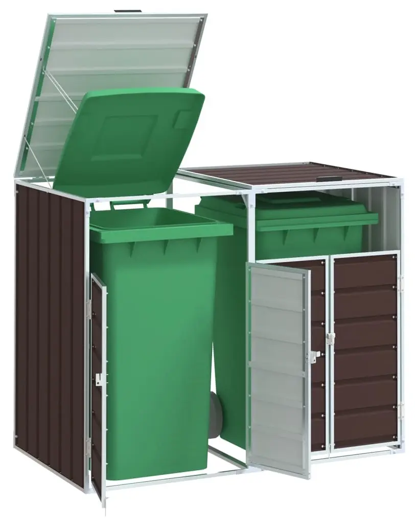 Dulap pentru pubele VidaXL 4006178 (Brown) - 4