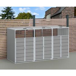 Шкаф для мусорных контейнеров VidaXL 4006180 (Grey)