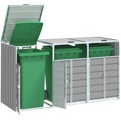 Dulap pentru containere de gunoi VidaXL 4006180 (Grey) Thumb