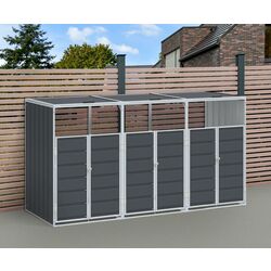 Шкаф для мусорных контейнеров VidaXL 4006181 (Anthracite)