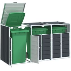 Dulap pentru containere de gunoi VidaXL 4006181 (Anthracite) Thumb
