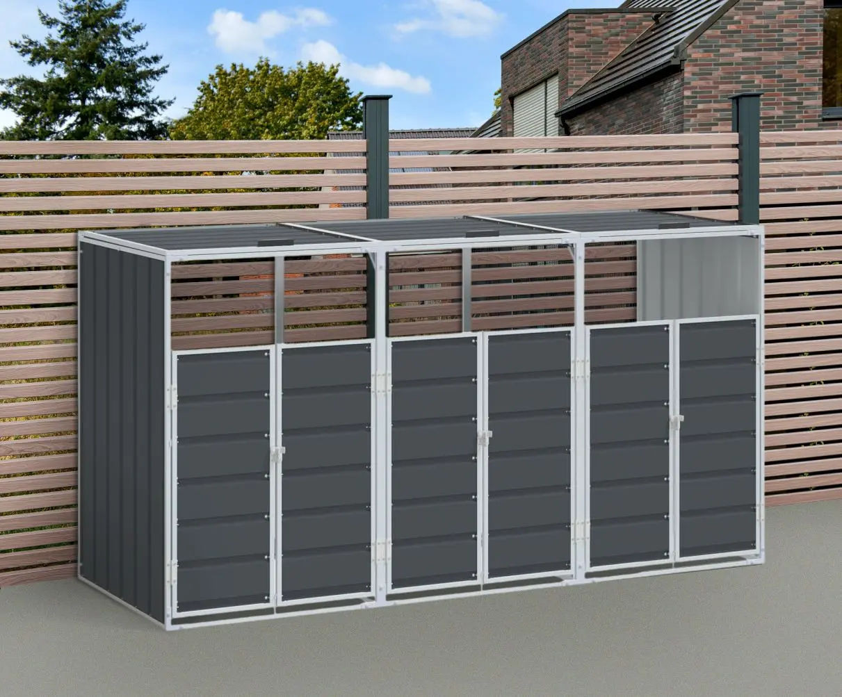 Dulap pentru containere de gunoi VidaXL 4006181 (Anthracite)