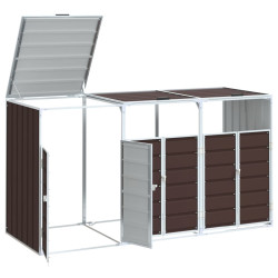 Dulap pentru pubele VidaXL 4006182 (Brown) Thumb