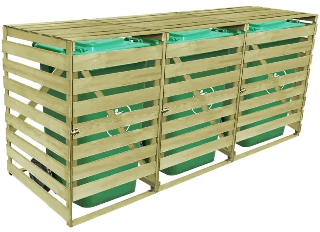 Шкаф для мусорных контейнеров VidaXL 42271 (Natural)