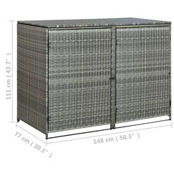 Dulap pentru cosuri de gunoi VidaXL 46463 (Anthracite) Thumb