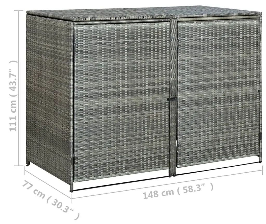 Dulap pentru cosuri de gunoi VidaXL 46463 (Anthracite)