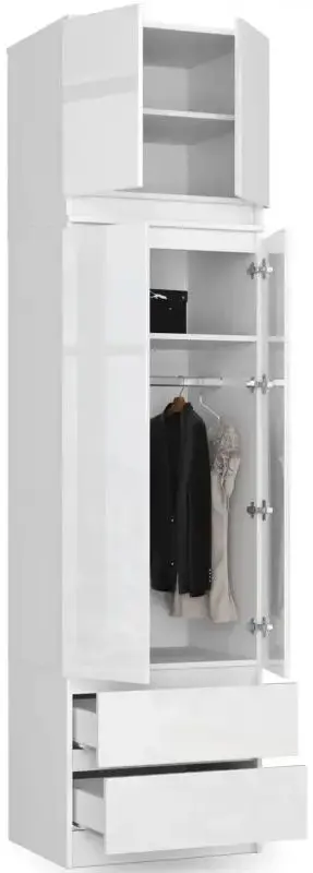 Mezanin Akord S60 Star (White/White Gloss)