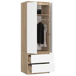 Dulap Akord Star S60 2D2SZ (Sonoma Oak/White) Thumb