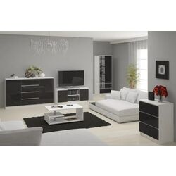 Шкаф Akord Star S60 2D2SZ (White/Graphite Gloss) Thumb