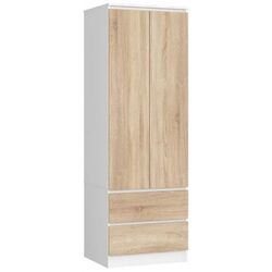 Шкаф Akord Star S60 2D2SZ (White/Sonoma Oak)