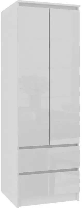 Шкаф Akord Star S60 2D2SZ (White/White Gloss)