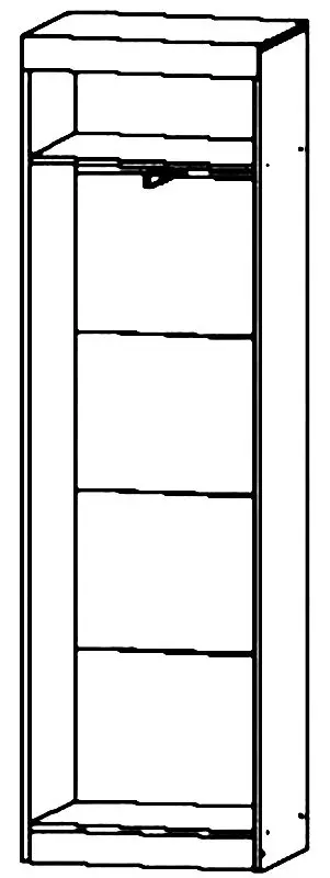 Dulap Астрид-Мебель Nevada-9 (Sonoma Oak/Mocha)