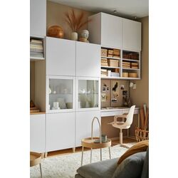 Vitrina Ikea Besta/Lappviken/Sindvik usi sticla 120x42x193 (Alb) Thumb