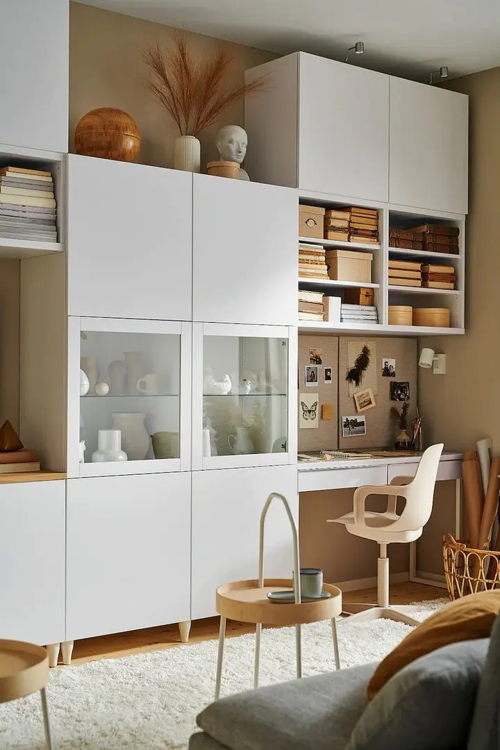 Vitrina Ikea Besta/Lappviken/Sindvik usi sticla 120x42x193 (Alb) - 6