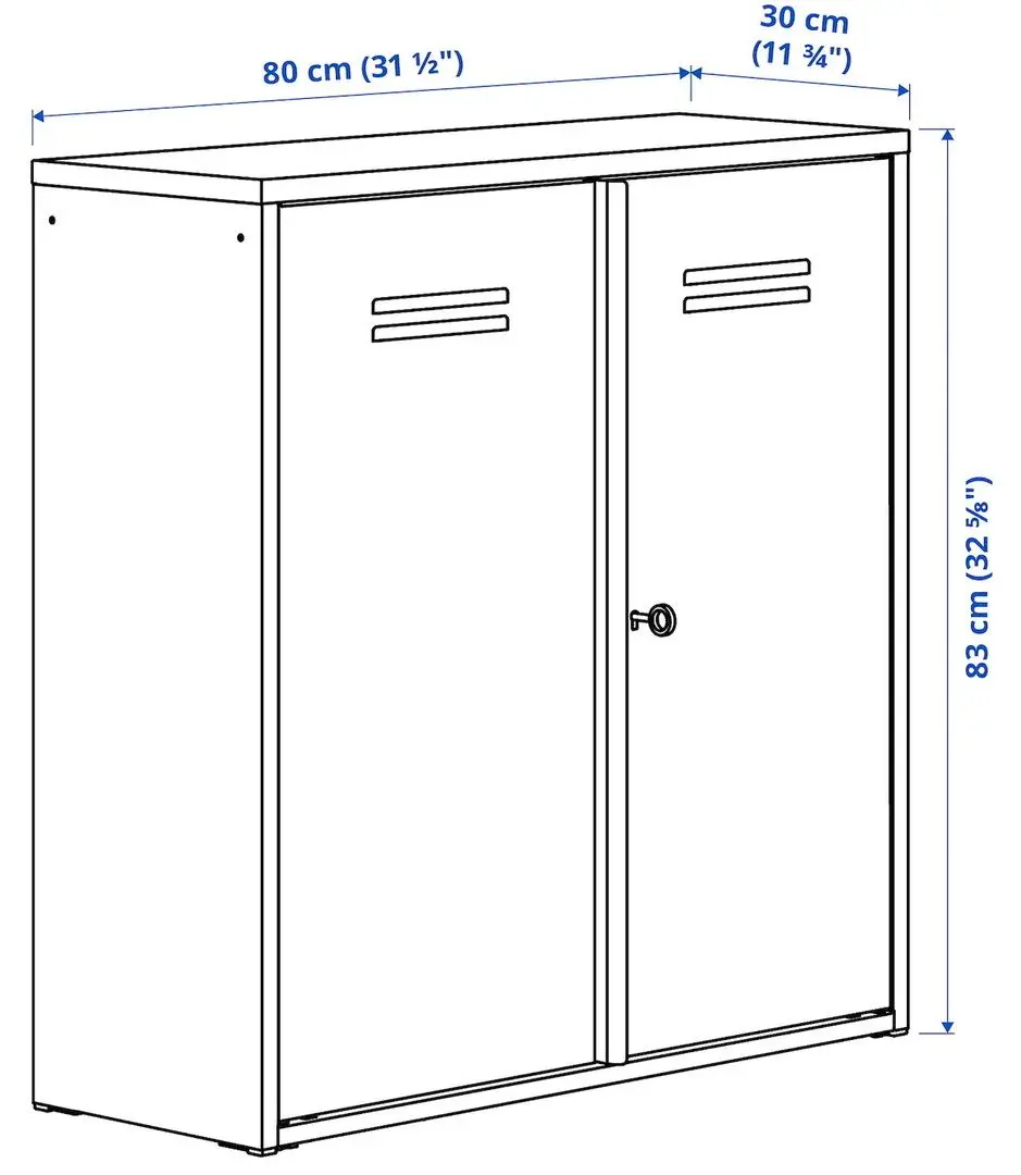 Dulap Ikea Ivar 80x83 (Alb)
