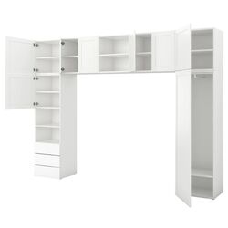 Living Ikea Platsa/Fonnes/Sannidal 8 usi/3 sertare 340x42x241 (Alb)