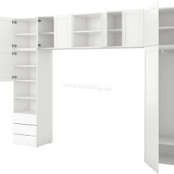 Living Ikea Platsa/Fonnes/Sannidal 8 usi/3 sertare 340x42x241 (Alb)