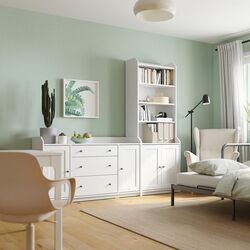 Living Ikea Hauga 210x46x199 (Alb) Thumb