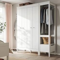 Dulap combinat Ikea Idanas 180x59x211 (Alb) Thumb