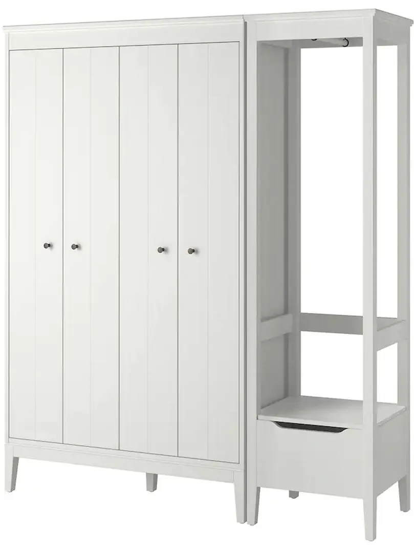 Dulap combinat Ikea Idanas 180x59x211 (Alb)