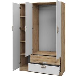 Шкаф Mirjan24 Niczi/Nico 3 (Light Oak/White) Thumb