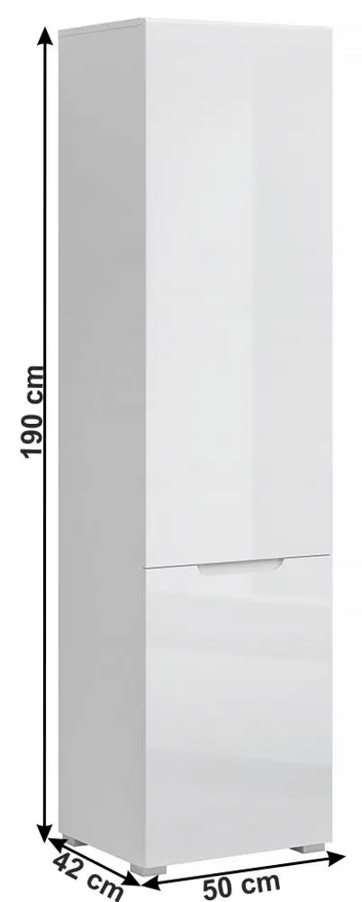 Penal Mobhaus Jolk 2D (White Extra High Gloss) - 2