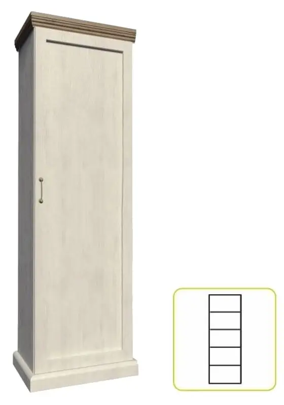 Шкаф Tempo Kondela Royal S1D (Northern Pine/Wild Oak)