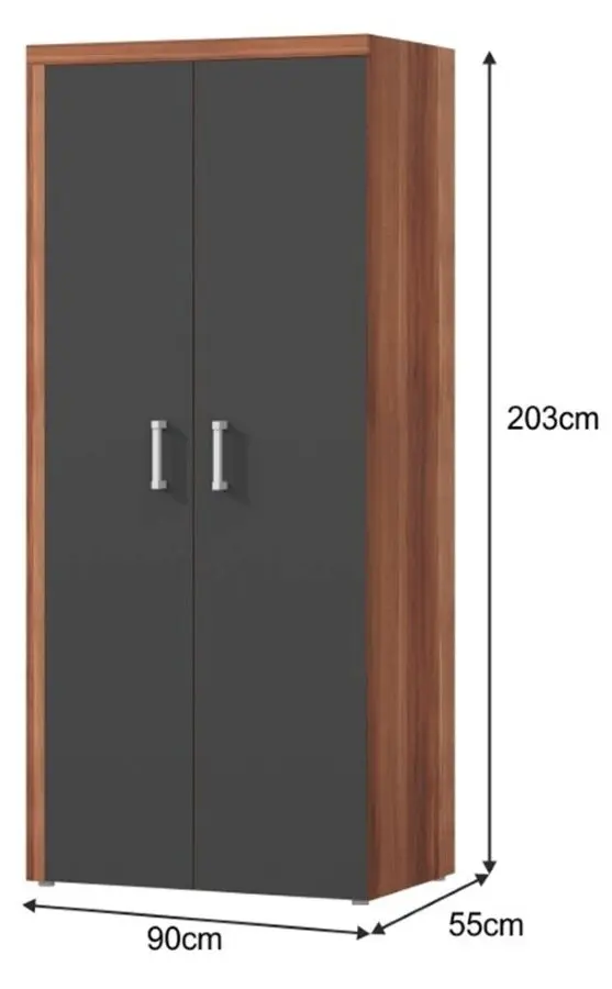 Dulap Mobhaus Cheris 1 (Plum/Graphite Gray)