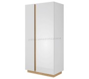 Dulap Mobhaus City (White/Grandson Oak/White Gloss)