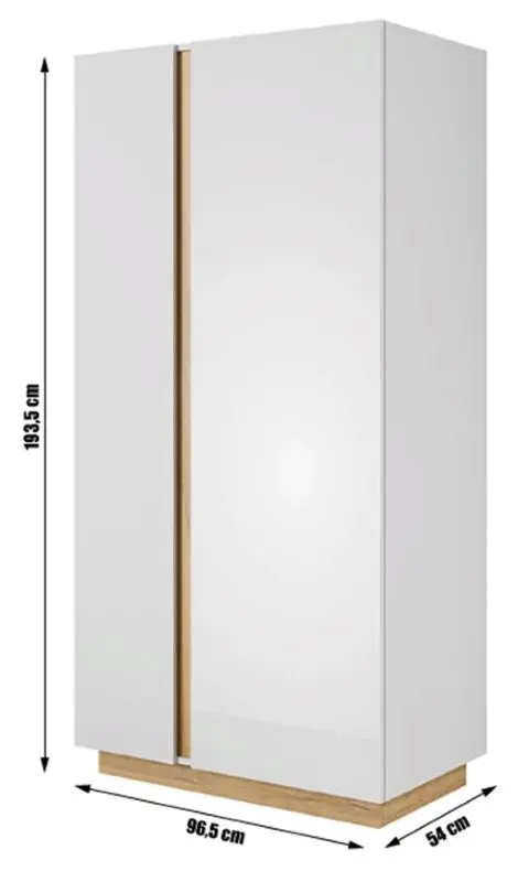 Шкаф Mobhaus City (White/Grandson Oak/White Gloss)