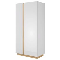 Dulap Mobhaus City (White/Grandson Oak/White Gloss)
