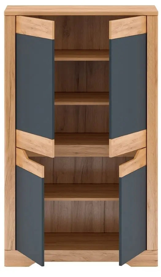 Шкаф Mobhaus Fidel I (Craft Oak Golden/Graphite Gray)