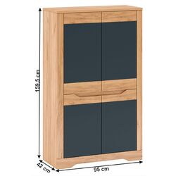 Шкаф Mobhaus Fidel I (Craft Oak Golden/Graphite Gray) Thumb