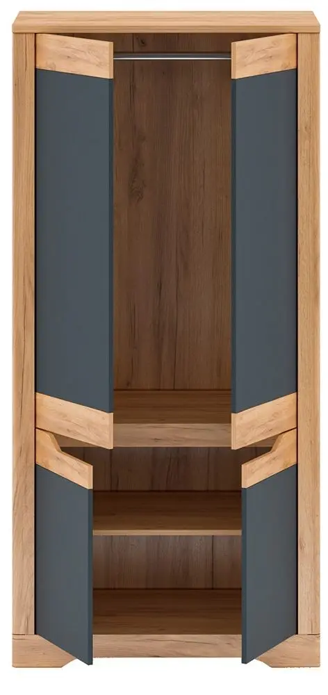 Шкаф Mobhaus Fidel Q (Craft Oak Golden/Graphite Gray)