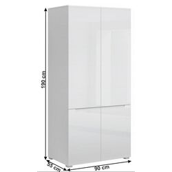 Dulap Mobhaus Jolk (White Extra High Gloss) Thumb