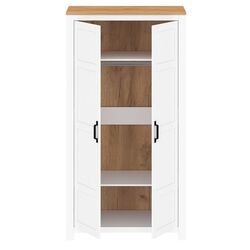 Шкаф Tempo Kondela Lanzette F (White/Craft Oak Golden) Thumb