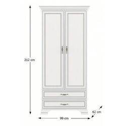 Шкаф Mobhaus Tiffy 02 2D2S (Woodline Cream) Thumb