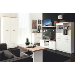 Dulap Tempo Kondela Topty 2D1S (White/Sonoma Oak) Thumb