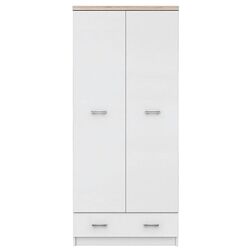 Dulap Tempo Kondela Topty 2D1S (White/Sonoma Oak)