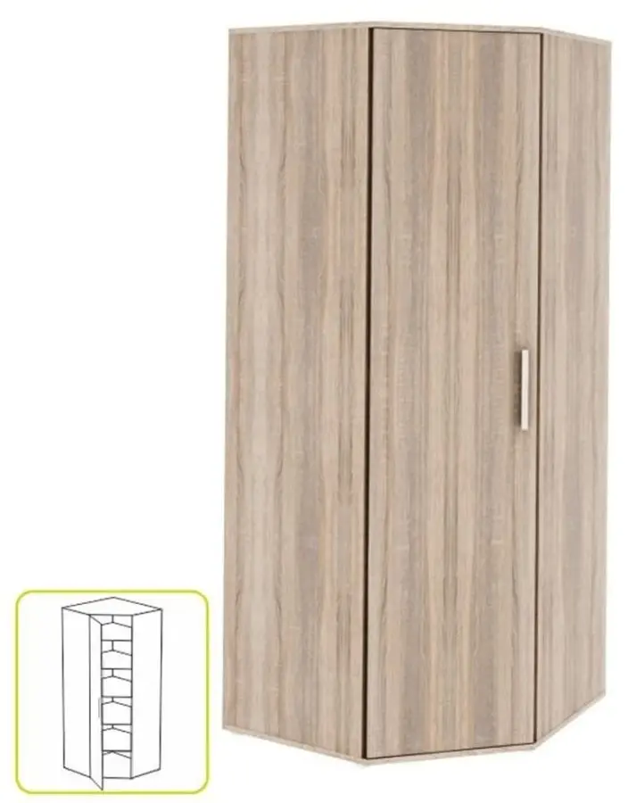 Шкаф угловой Tempo Kondela Dunaj Typ 15 (Sonoma Oak)