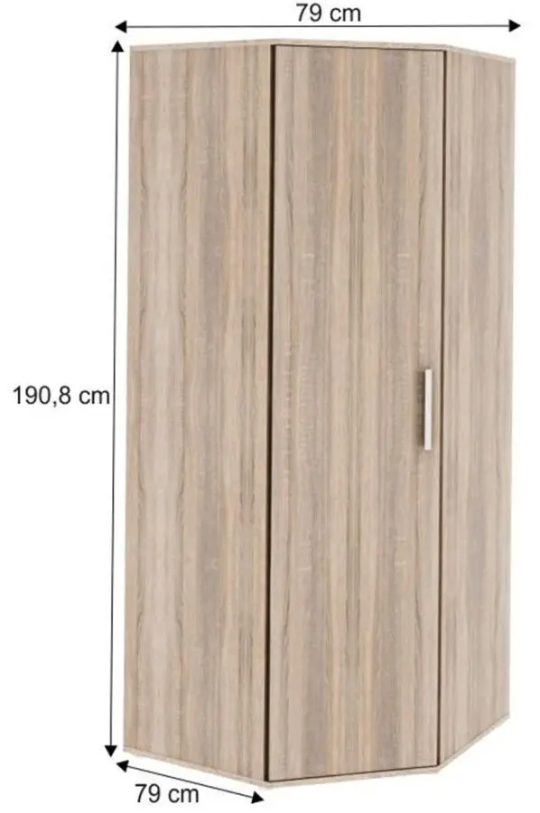 Шкаф угловой Tempo Kondela Dunaj Typ 15 (Sonoma Oak)