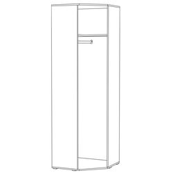 Dulap de colt Mobi Marco 03.224 (Fireside Select Walnut) Thumb