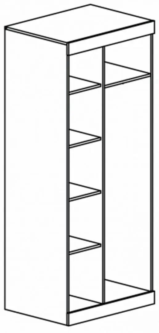 Dulap Неман Vesta МН-130-01 (Sonoma Oak/Niagara Oak) - 3