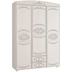 Dulap Олмеко Karolina 3U (Patina/Woodline Cream/Sandal White)